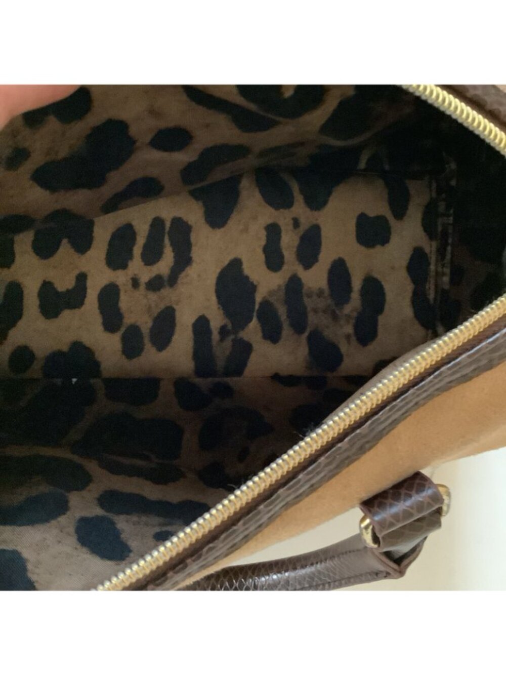 Victoria’s Secret Faux Suede Tan Handbag Purses Vintage (Dream Angel Desire)Used - Picture 6 of 7